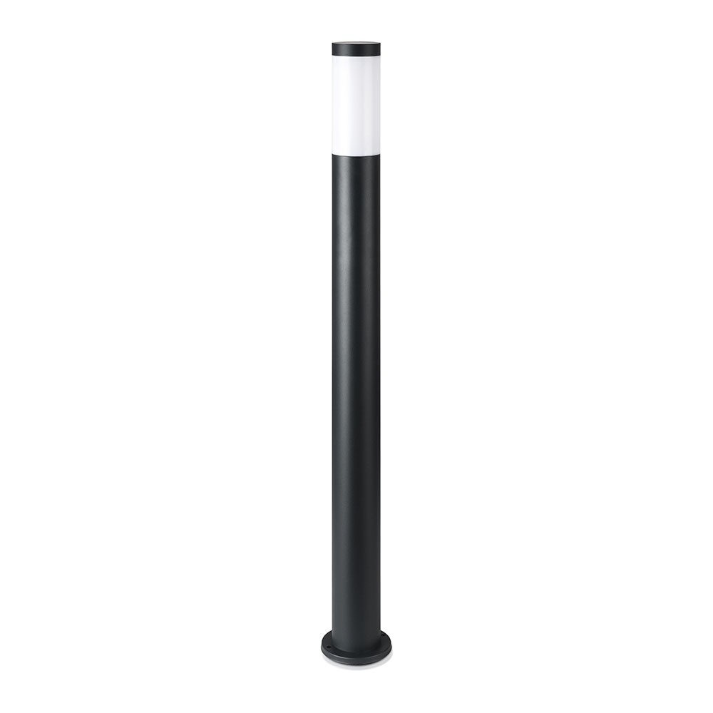 Pullertlampe E27 Rustfrit Stål Hus (110 Cm), Sort, Ip44 fra V-tac