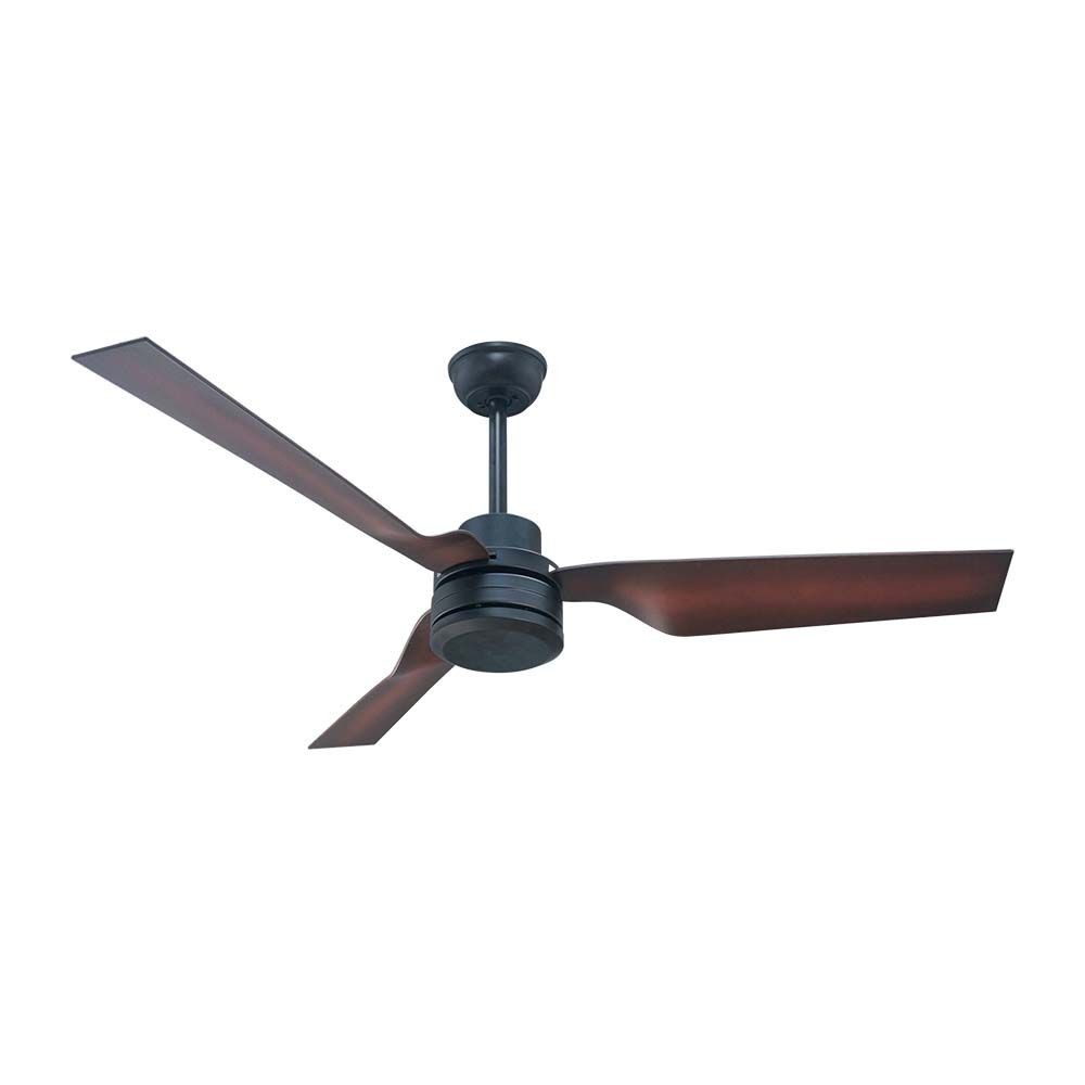 Loftventilator 65w Bronze Med Rf Kontrol, 3 Brune Blad, Ac Motor (52 Tommer) fra V-tac