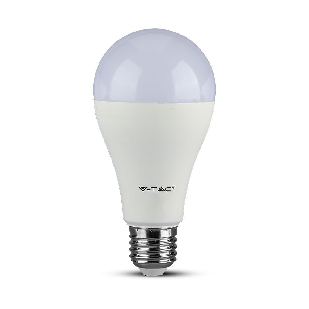 A65 Led 17w E27 Plastik Pære, Samsung Chip, 6400k, Dæmpbar Kulør : Kold fra V-tac