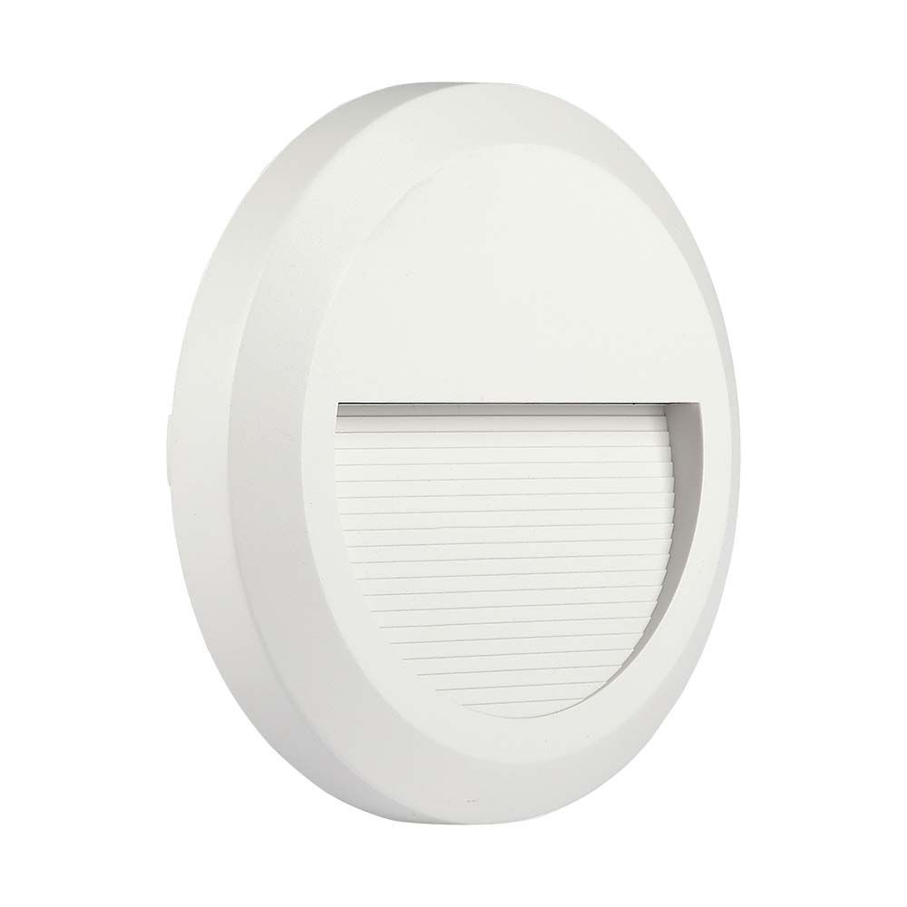 2w Led Trinlys 4000k Hvid Hus Rundt Kulør : Neutral fra V-tac