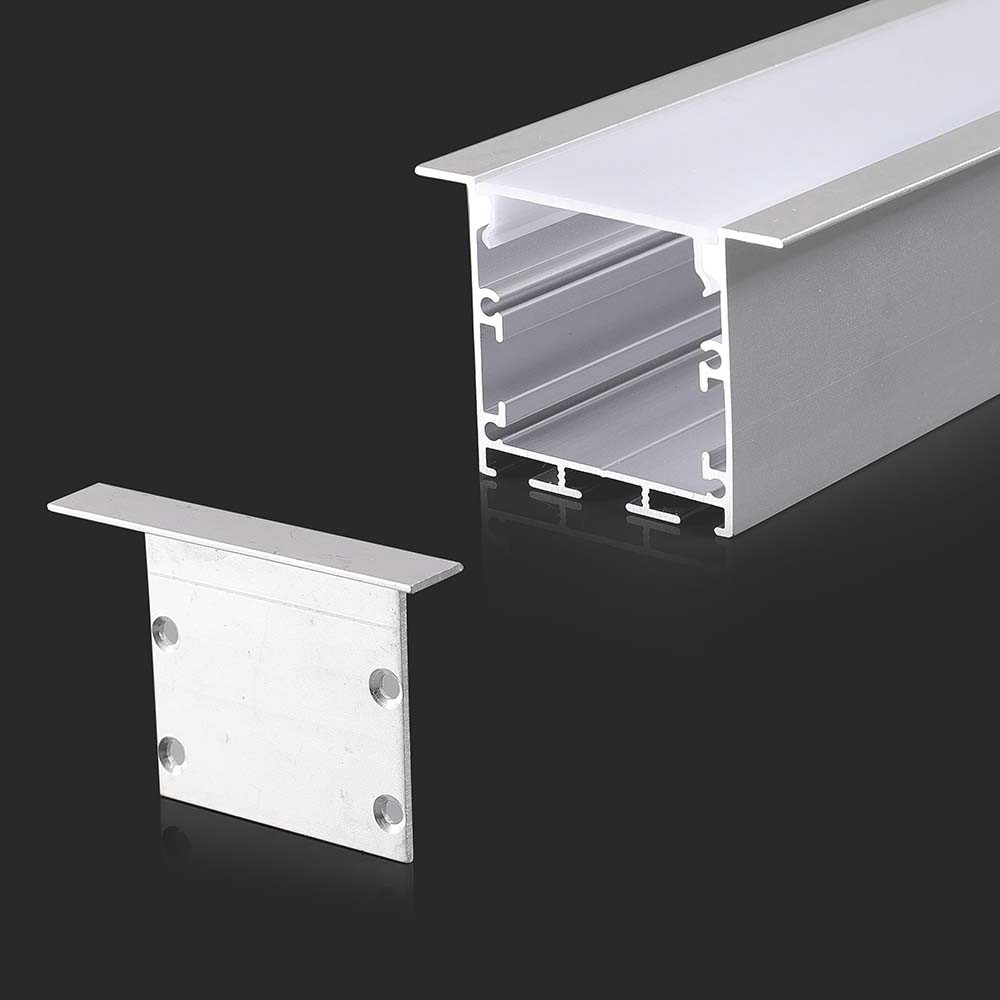 Monteringssæt Led Strip Forsænket, 2000x50x35mm, Hvid fra V-tac