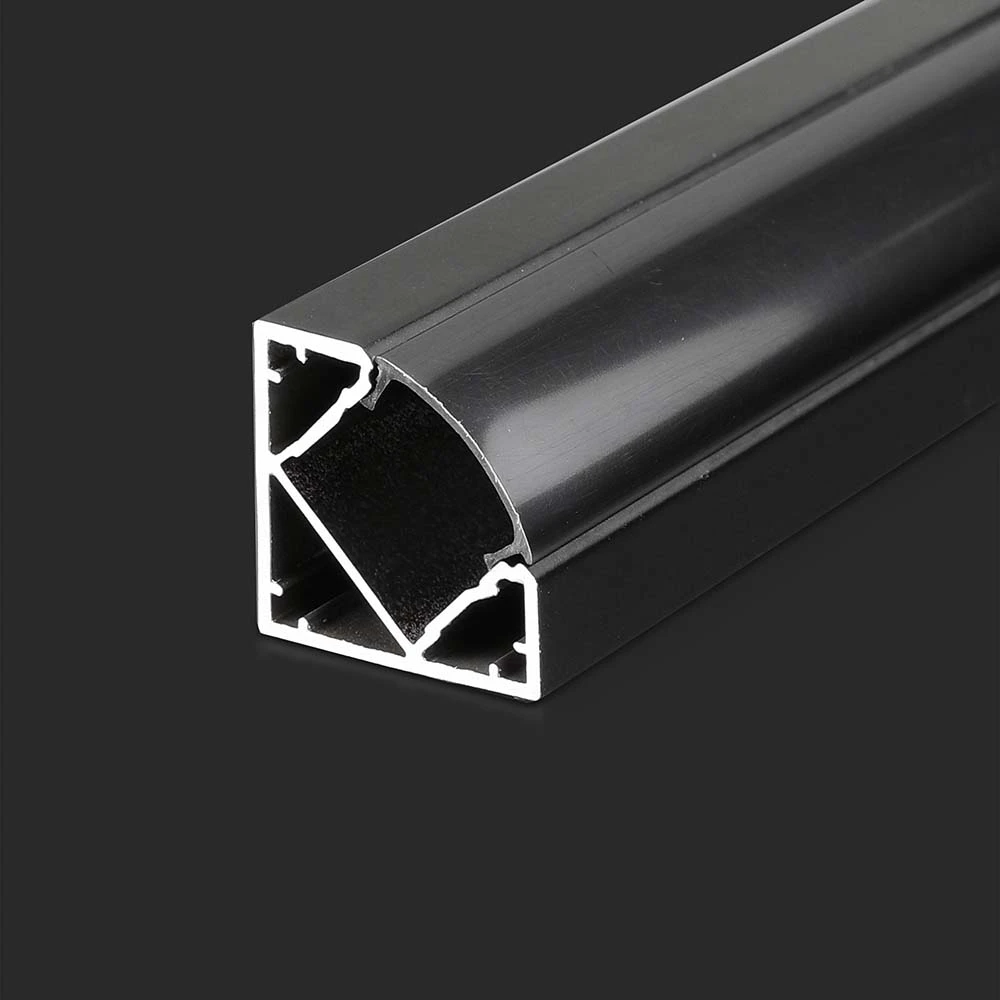 Monteringssæt Diffuser Til Led Stribe, 2000x19x19mm, Sort fra V-tac