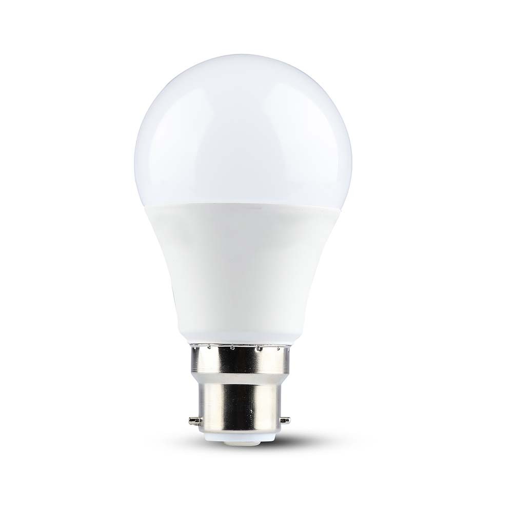 8,5w A60 Led Pære B22 Termoplast, 4000k Kulør : Neutral fra V-tac