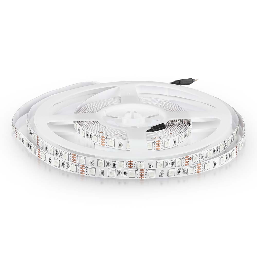 60 Led Stribe Lys Blå 11w M   Ip20, 5m Rulle   Kulør : Blå fra V-tac