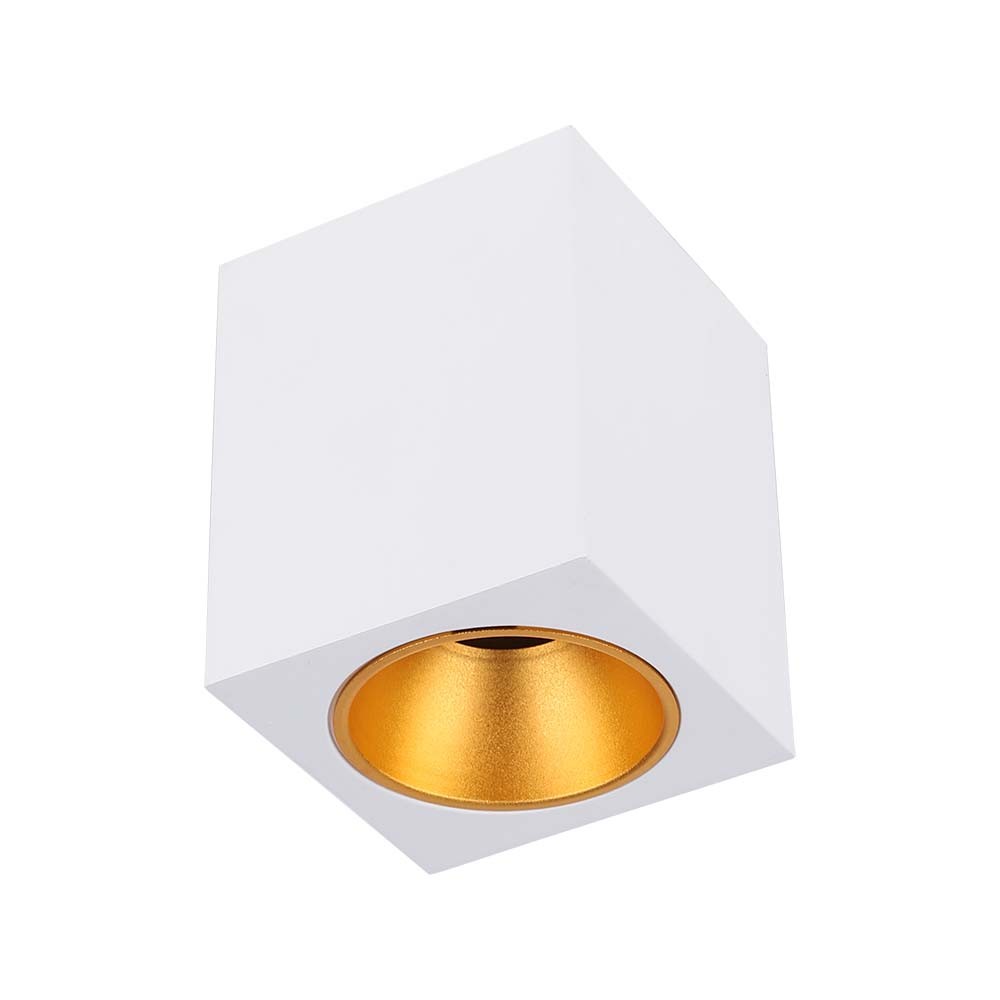 Påbygning Gu10 Lampe   Kvadrat, Hvid fra V-tac
