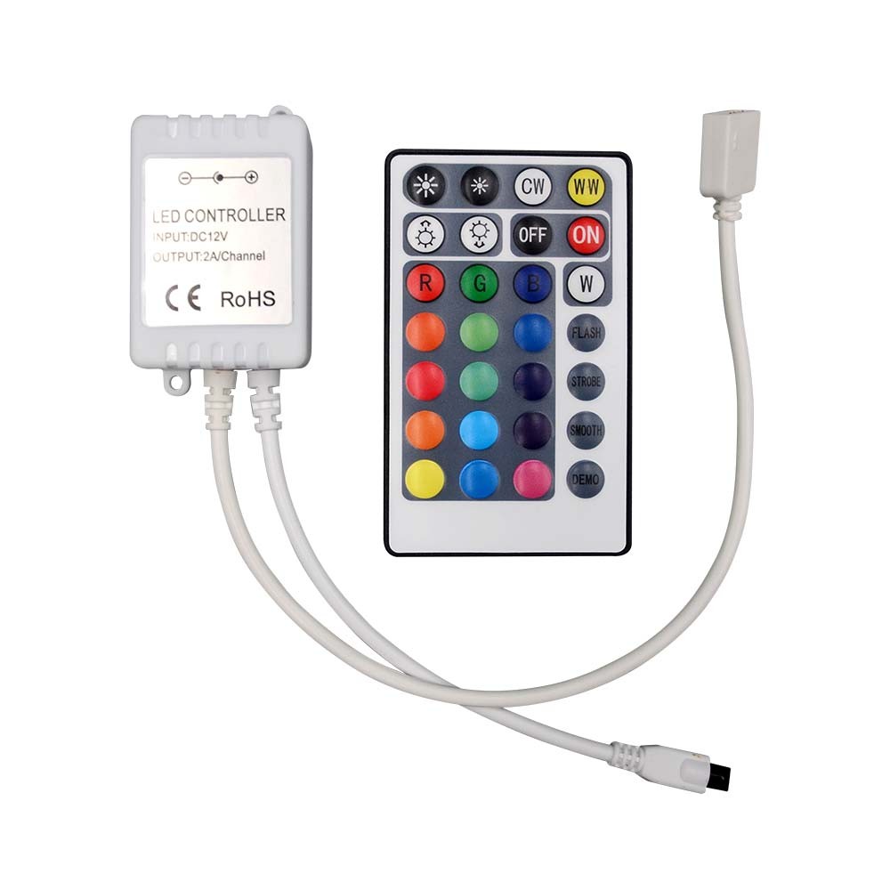 Infrarød Controller Med Fjernbetjening Cct 3i1+rgb 28 Knapper fra V-tac