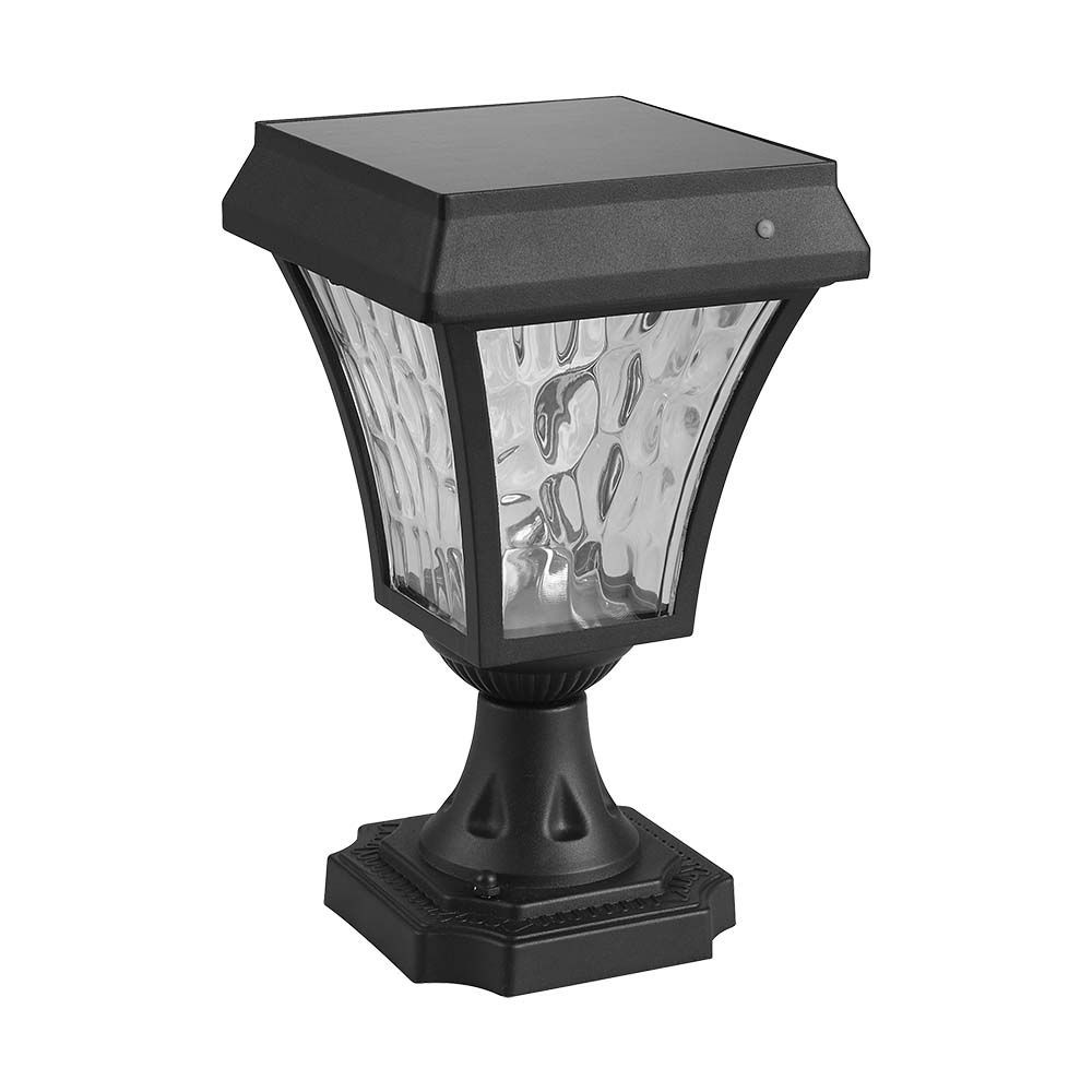 Led Solcelle Standerlampe Cct 3i1, Mat Sort Hus Kulør : 3 I 1 fra V-tac