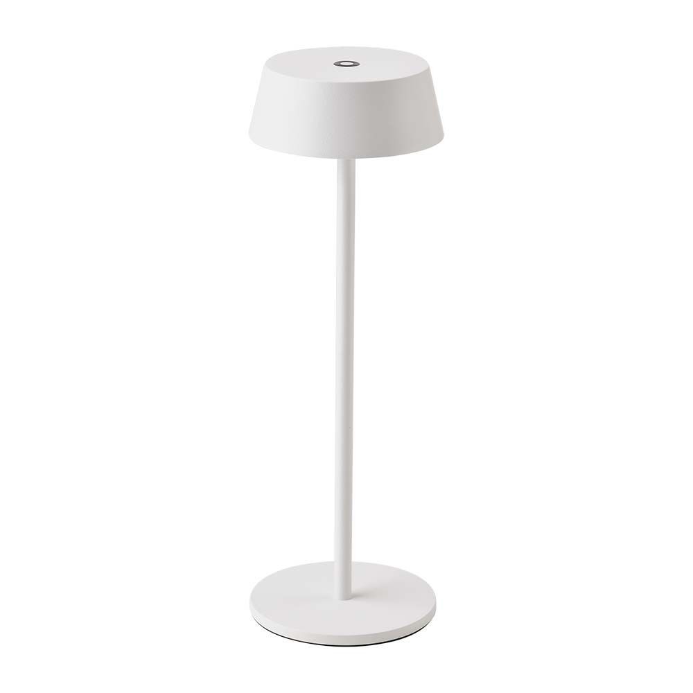 Led Bordlampe 2w   3000k, Hvid, Ip54   Dæmpbar : Dæmper Indbygget, Kulør : Varm fra V-tac