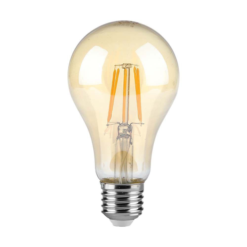 A67 Led Kultrådspære 10w E27 Amber Dækning, 2200k Kulør : Ekstra Varm fra V-tac