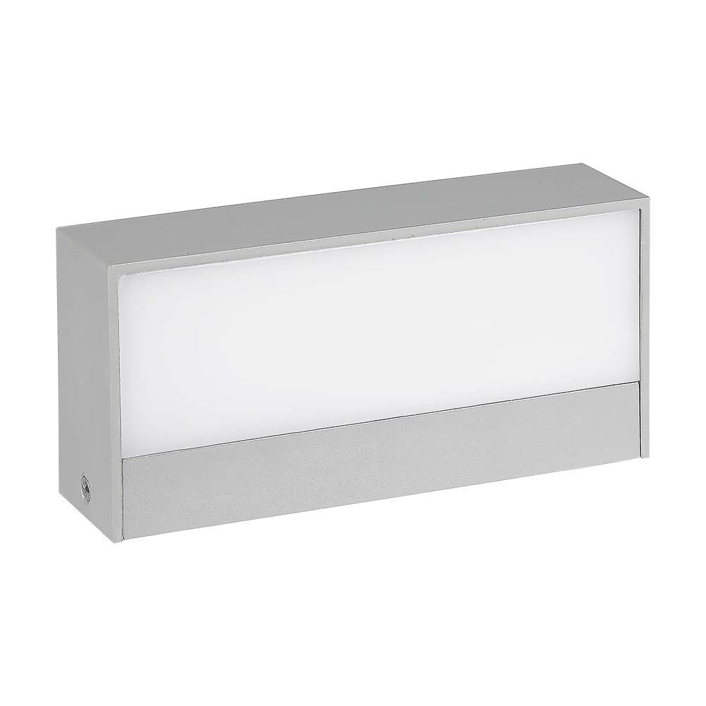 9w Udendørs Op Nedlys   Led, Soft Lys, Medium, 4000k, Grå Hus   Kulør : Neutral fra V-tac