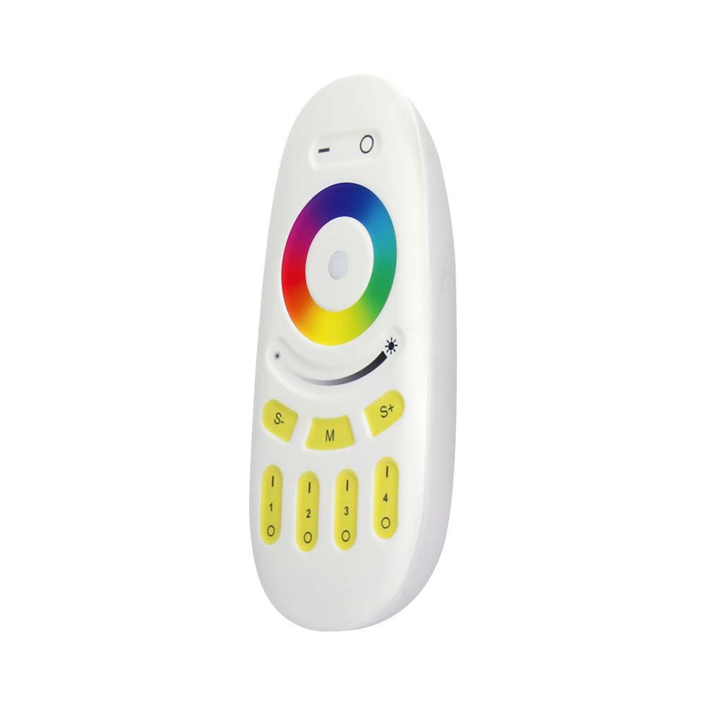 Trådløs Touch Rgb+w Fjernbetjening 4 Zoner, 2.4ghz, Hvid, Til Rgb+w Led Strips fra V-tac