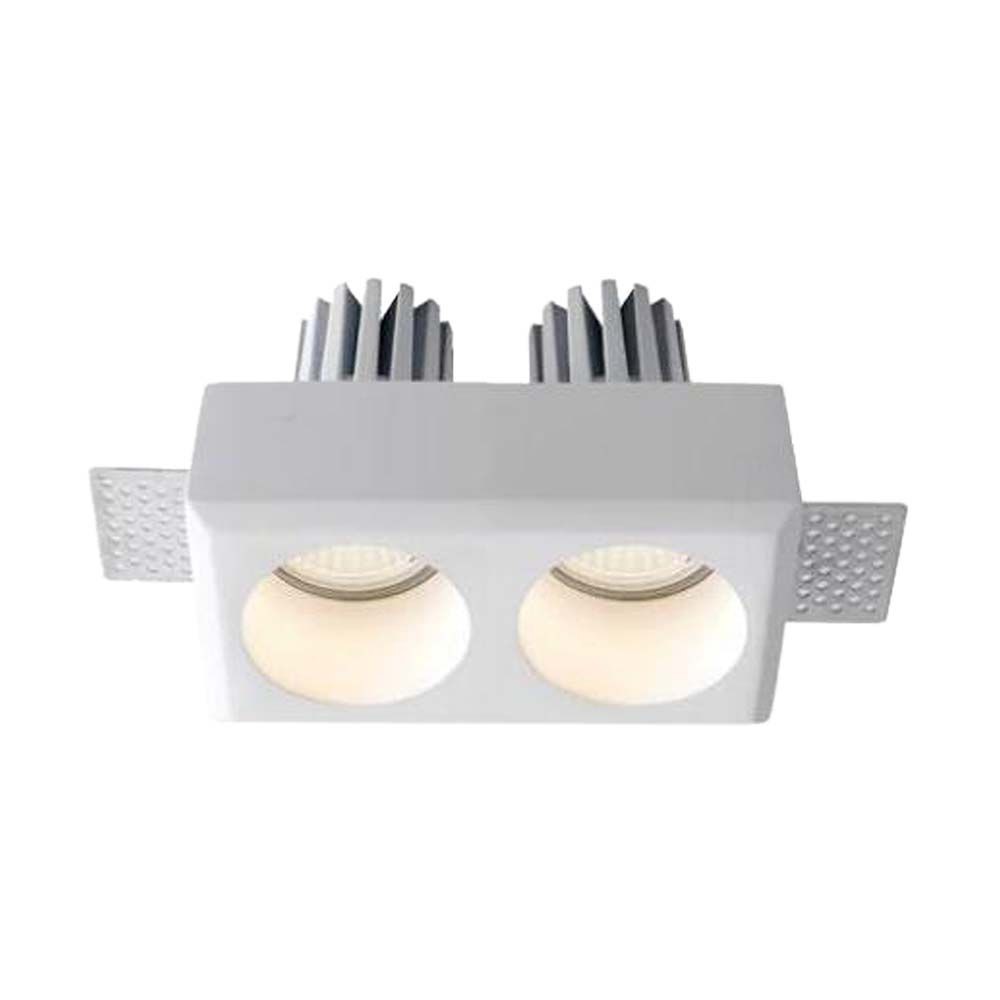 2xgu10 Lampe, Runde, Hvid fra V-tac