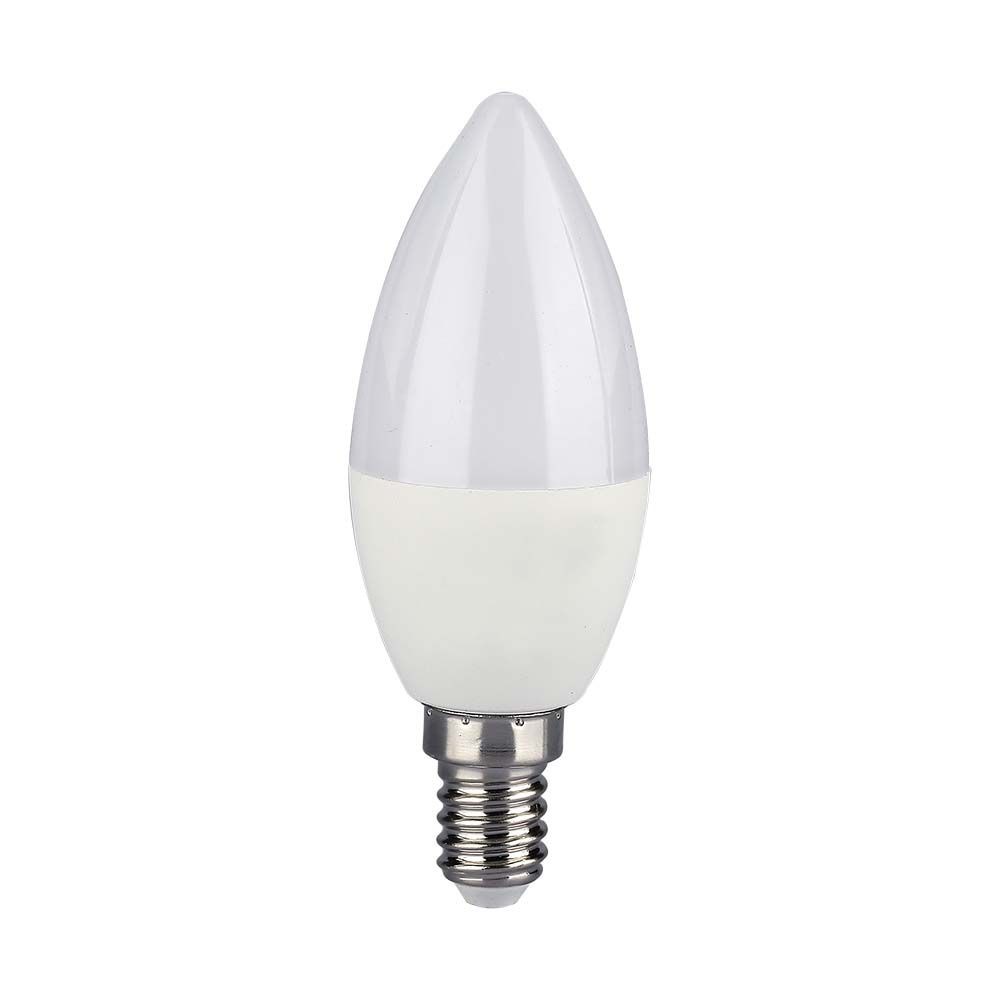 4,8w Kertepære E14 Smart Lyskilde, Rf Kontrol 24 Knapper, Rgb+3000k, Dæmpbar Dæmpbar : Via Fjernbetjening, Kulør : Rgb + Varm Hvid fra V-tac