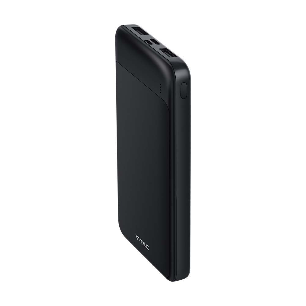 10000mah Powerbank, 22.5w Sort, 2x Usb C, Li Pol, Fast Charger fra V-tac