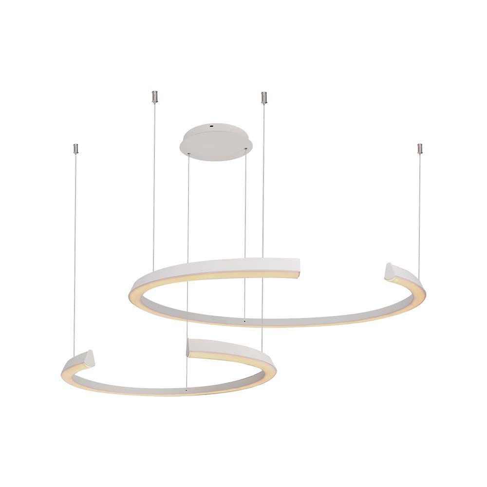 48w Hængelampe Led, Metal, L1100xw800xh1200mm, Cct 4000k, Hvid, Triac Dæmpning Dæmpbar : Dæmpbar, Kulør : Neutral fra V-tac
