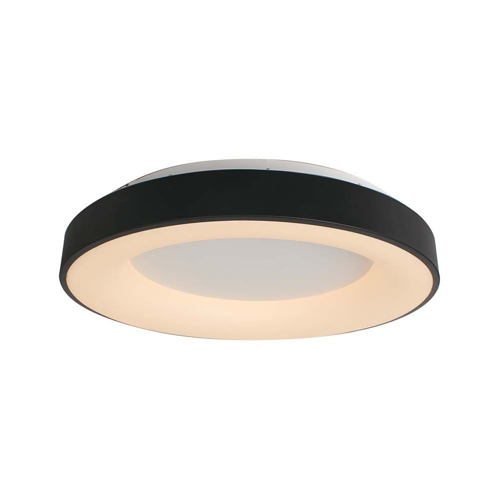49w Dekorativ Loftslampe   ø60xh9cm, 3000k, Sort Hus   Kulør : Varm fra V-tac