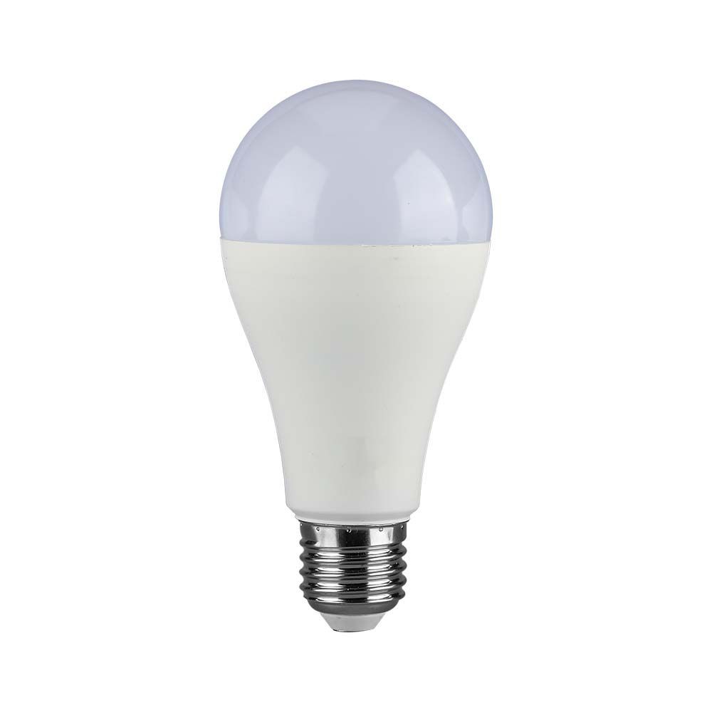A65 Led 17w E27   Plastik Pære, 6500k, 200d   Kulør : Kold fra V-tac