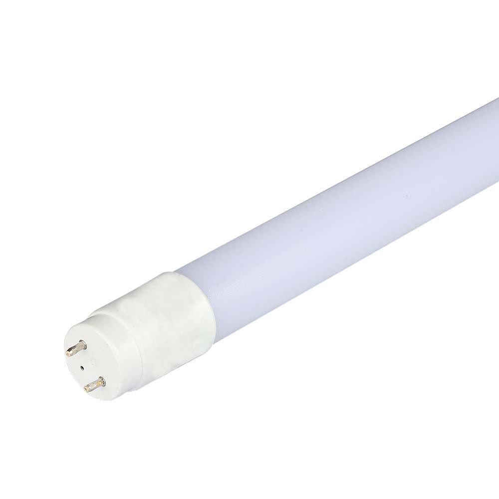 18w T8 Led Rør Plastik, Ikke Rotérbar, 120cm, 6400k, G13 Kulør : Kold fra V-tac