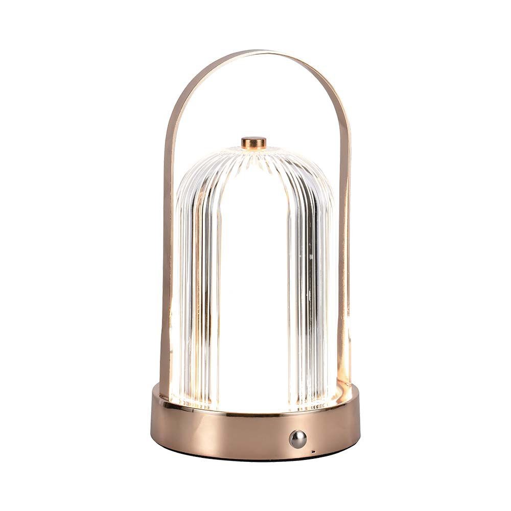 Led Bordlampe 1800mah Batteri ø120x190 3i1 Antik Bronze, Hus Dæmpbar : Dæmper Indbygget, Kulør : 3 I 1 fra V-tac