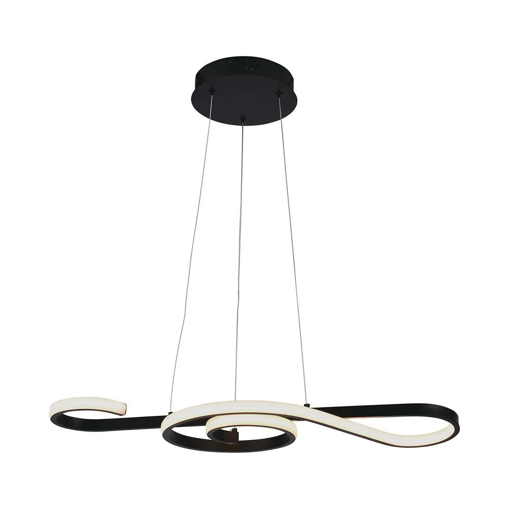 Led Hængende Dekorativ Lampe   L700x250, 3000k, Sort, Hus   Kulør : Varm fra V-tac