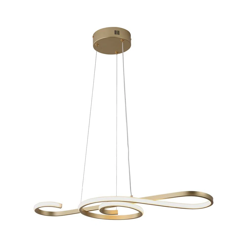 Led Hængende Dekorativ Lampe L700x250, 3000k, Maling Guld, Hus Kulør : Varm fra V-tac
