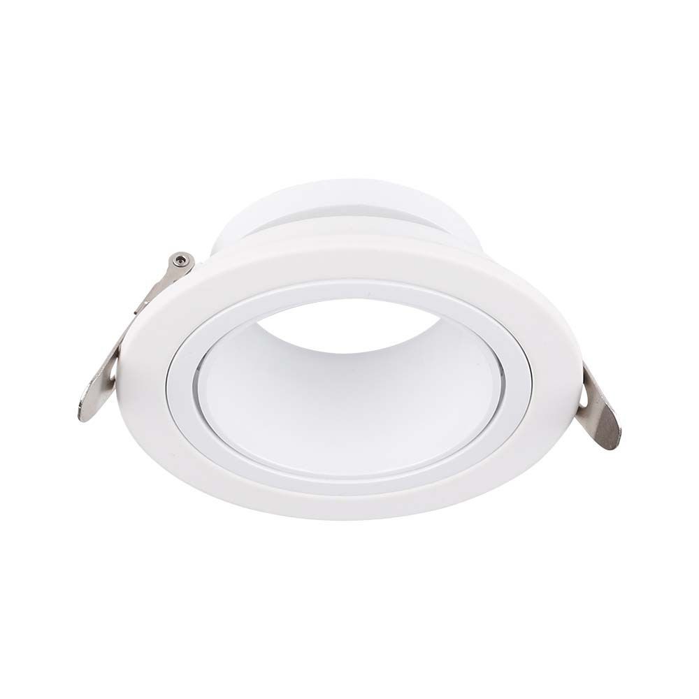 Spotlight Jern+pc, Hvid+hvid fra V-tac