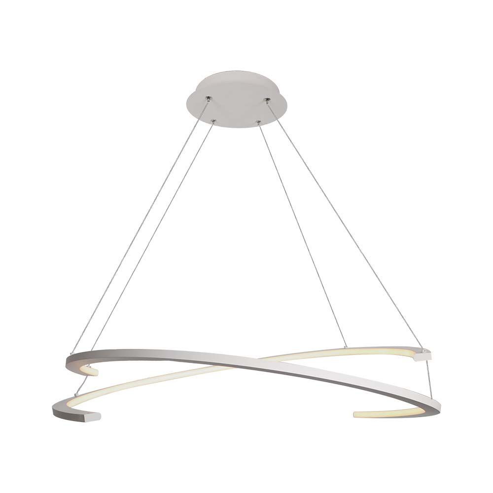 48w Metalloftlampe 800x1200mm, 3000k, Hvid, Triac Dæmpning Dæmpbar : Dæmpbar, Kulør : Varm fra V-tac