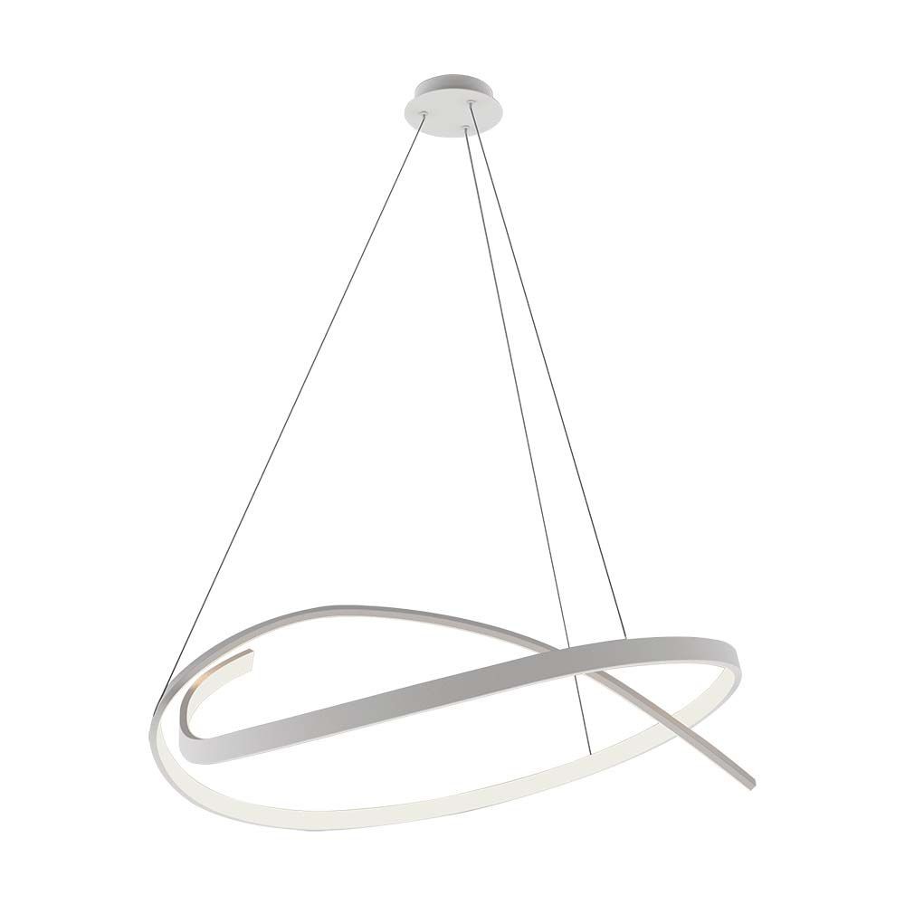 48w Led Hængelampe 800x1200mm, 3000k, Hvid, Metal, Triac Dæmpbar Dæmpbar : Dæmpbar, Kulør : Varm fra V-tac