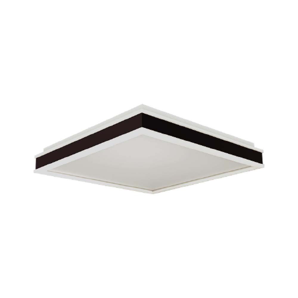 48w Led Designer Lys Triac Dæmpbar, 4000k, Sort, Firkantet Dæmpbar : Dæmpbar, Kulør : Neutral fra V-tac