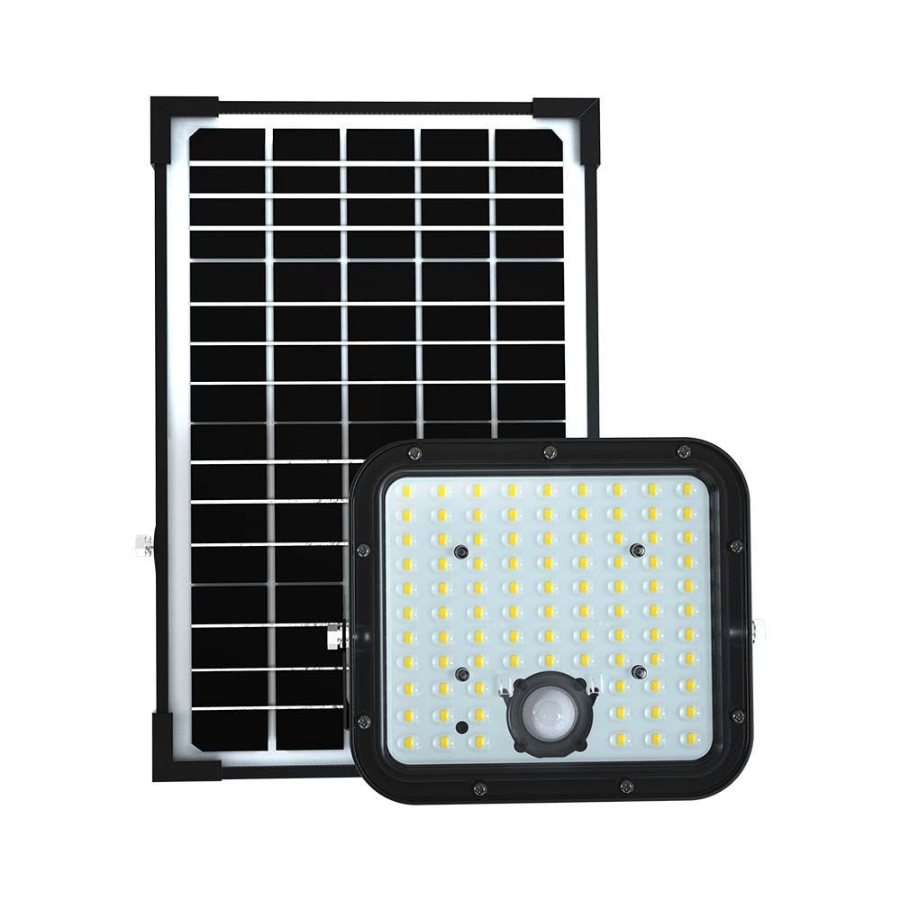 Cube Life Led Solar Projektør 30w Po4 Batteri 6.4v 6000ma 6400k Sort Kulør : Kold fra V-tac