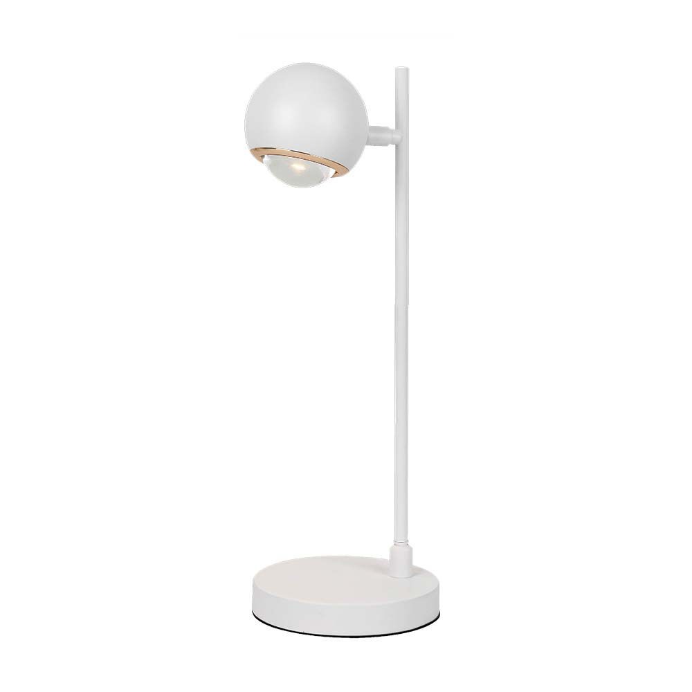 6w Led Bordlampe   Lys 3000k, Hvid, Hus   Kulør : Varm fra V-tac