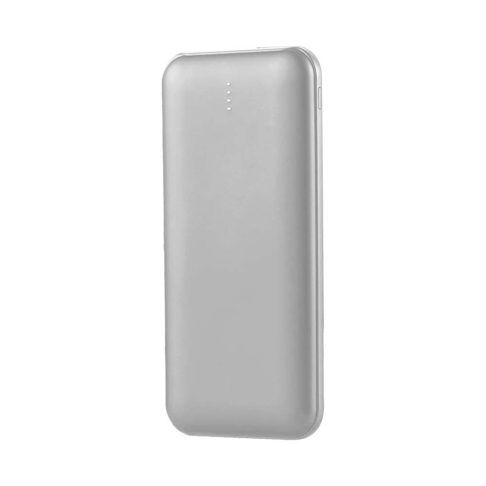 10000mah Power Bank, 10w Sølv, Led Display, Inkl. 30cm Type C Kabel fra V-tac