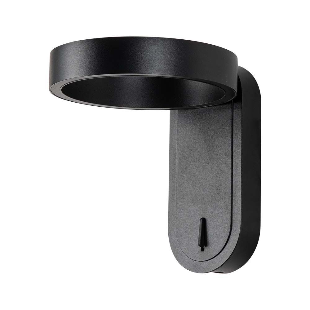 5w Væglampe   Led, 3000k+4000k, Sort, Ip65   Kulør : Cct (varm Til Kold Hvid) fra V-tac