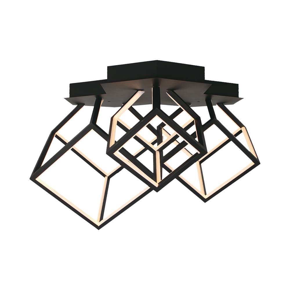 46w Led   Dekorativ Lys, 64x35.9x41cm, 3000k, Sort Hus   Kulør : Varm fra V-tac