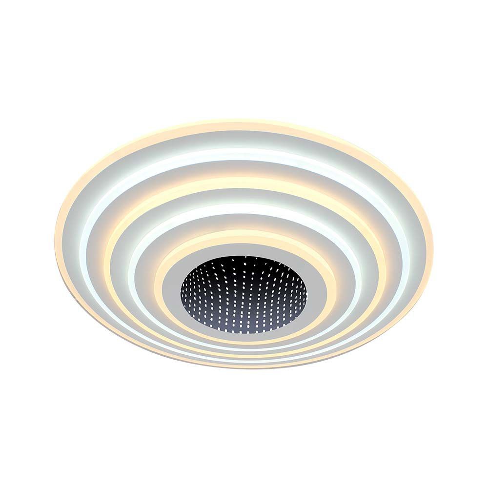 125w Designer Led Loftslampe, 13100lm   ø50cm, Dæmpbar, 3 I 1 Cct, Inkl. Fjernbetjening   Kulør : 3 I 1 fra V-tac