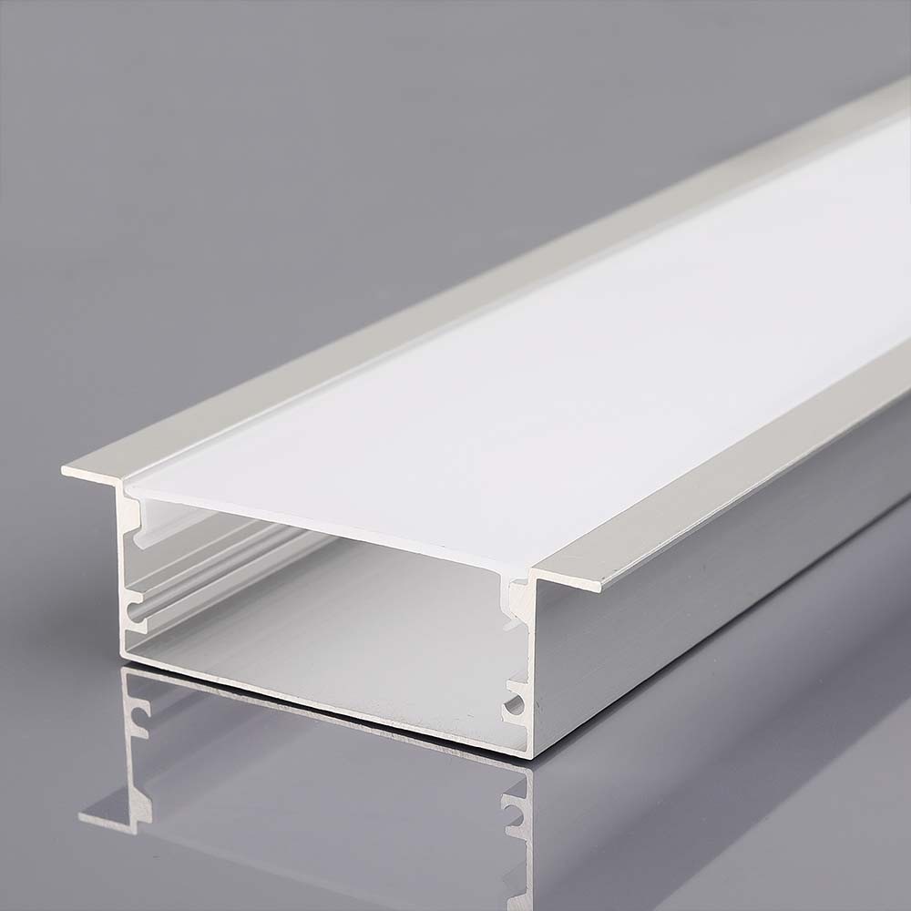 Monteringssæt Til Led Strip   Diffuser, 2000x50x20mm, Sølv Hus fra V-tac