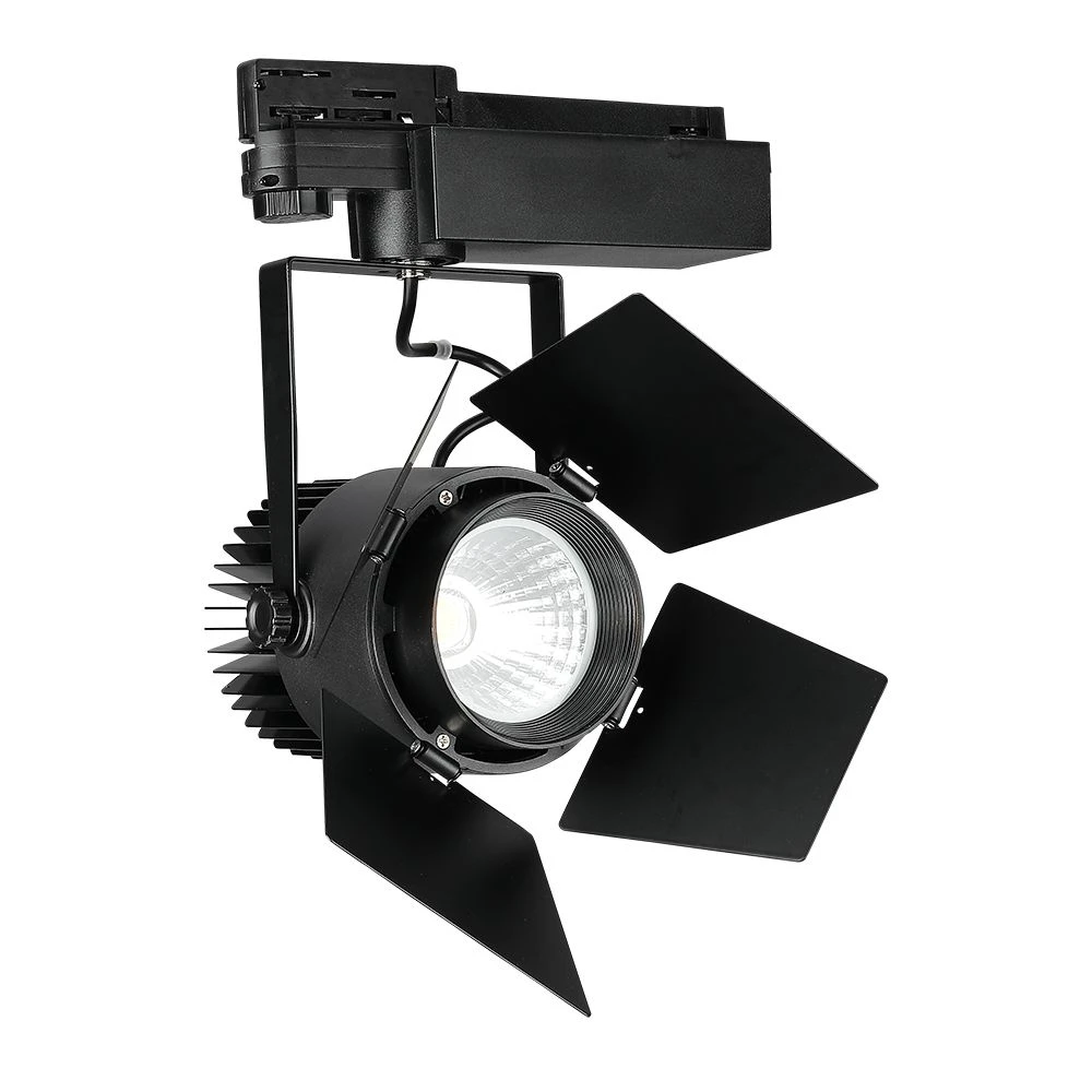 33w Skinnespot Led, Samsung Chip, 3000k, 5 års Garanti, Sort Hus Kulør : Varm fra V-tac