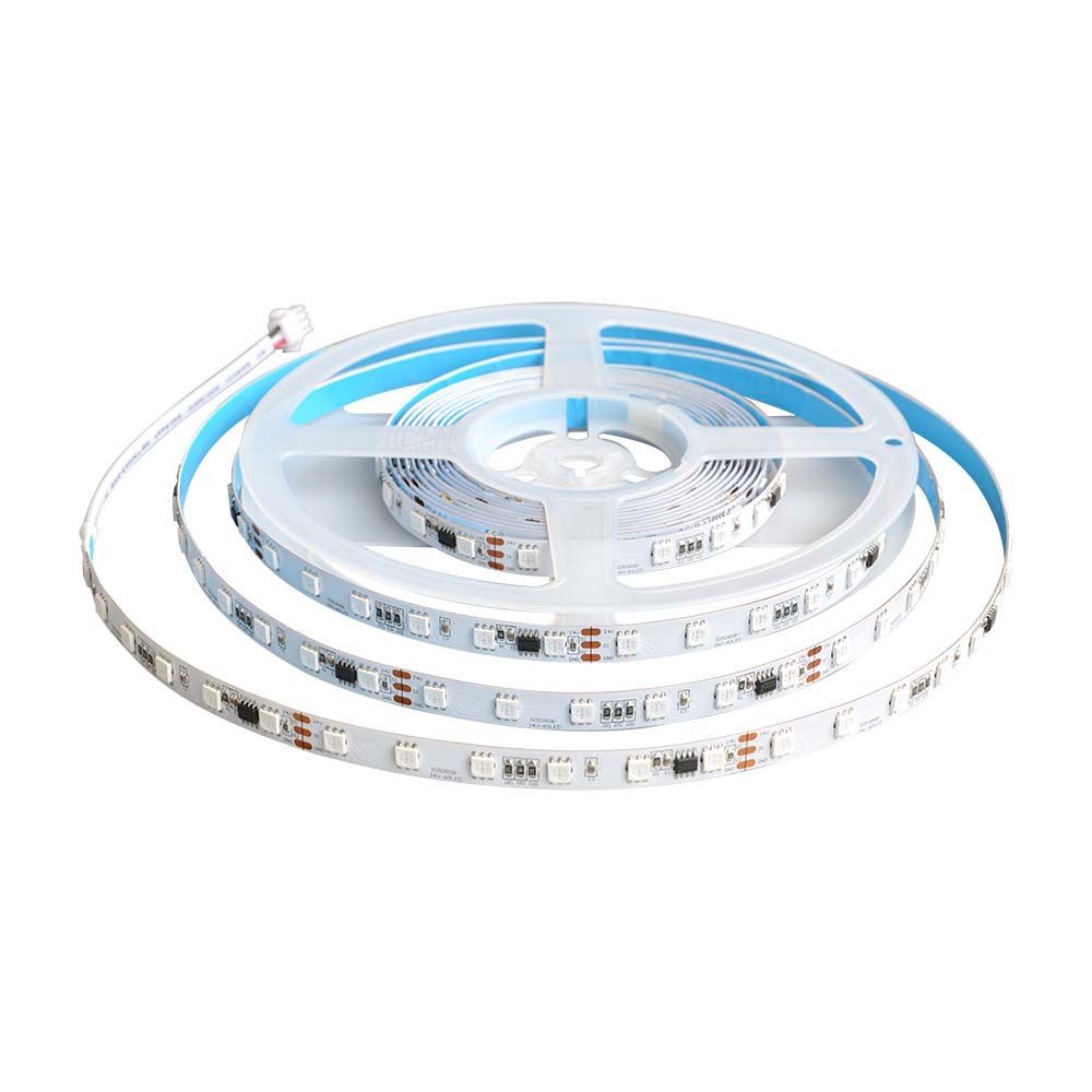 60 Led Magisk Stribe Rgb Ip20 24v Sæt Kulør : Rgb fra V-tac