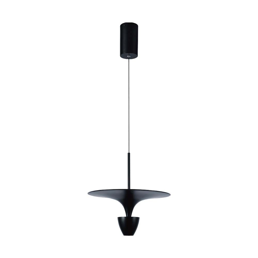 9w Hængelampe   Led, 3000k, Sort Hus, 30x320x100cm   Kulør : Varm fra V-tac