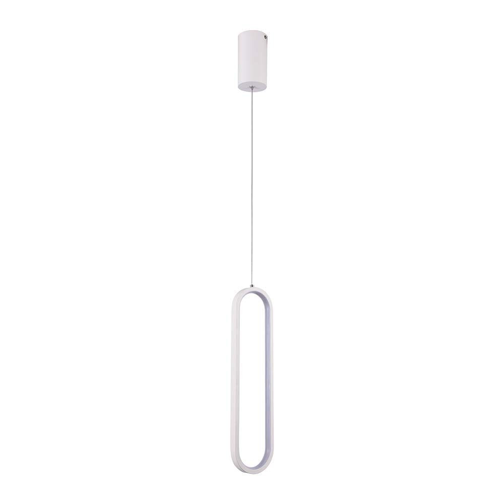 13w Led Hængelampe   (40cm) 4000k Hvid Hus   Kulør : Neutral fra V-tac