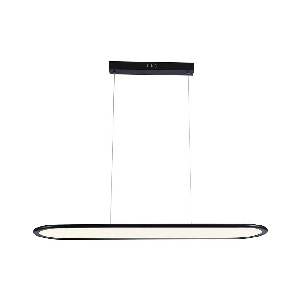 24w Led Hængelampe   80x100cm, 3000k, Sort, Hus   Kulør : Varm fra V-tac