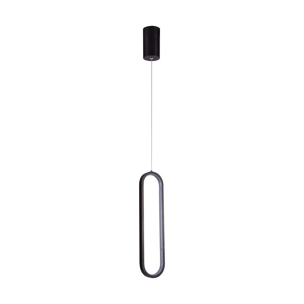 13w Led Hængende Lampe 40cm, 4000k, Sort Hus Kulør : Neutral fra V-tac