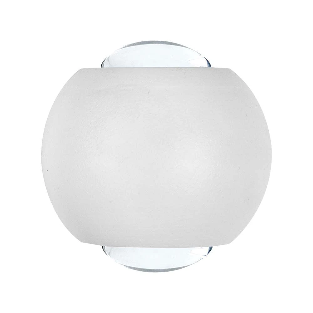 2w Væglampe   Led Cob, 2 Vejs, 3000k, Hvid Hus   Kulør : Varm fra V-tac