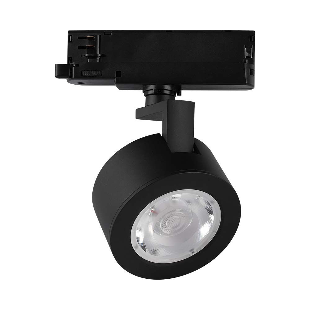 30w Led Cob Skinnespot   3i1 Sort Hus   Kulør : 3 I 1 fra V-tac