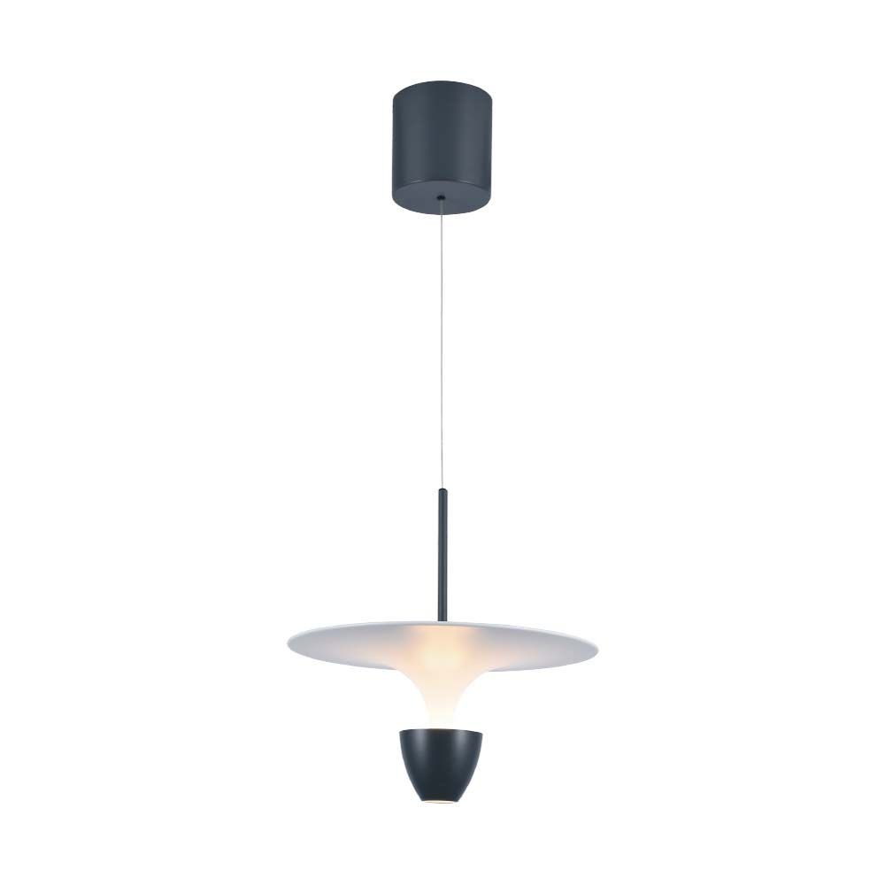 9w Led Hængelampe   30x320x100cm, 3000k, Hvid+grå, Hus   Kulør : Varm fra V-tac