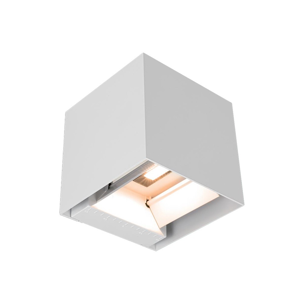 V Tac Væglampe 9w   Cob Led, Solcelle, Pir Sensor, 4000k, Hvid, Ip65   Kulør : Neutral fra V-tac