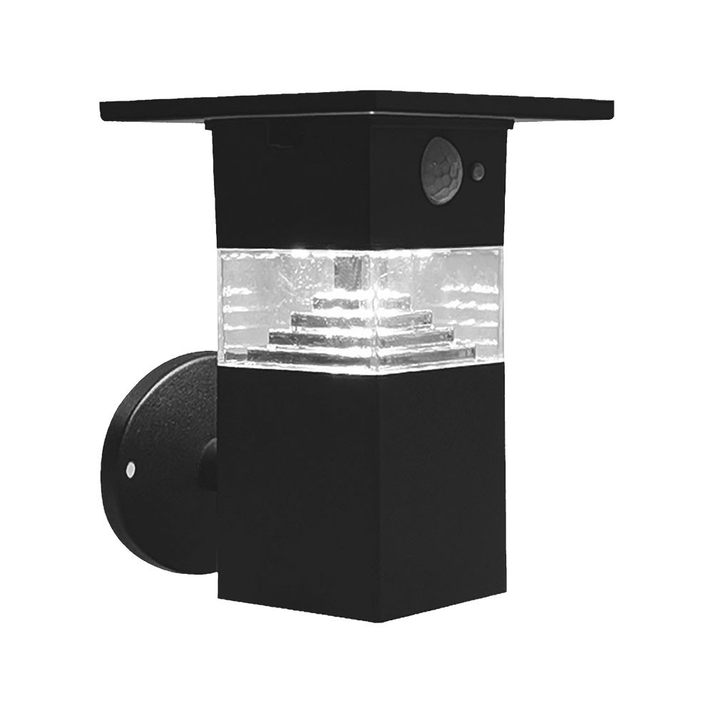 3w Led Solar Væglampe   Pir Sensor, Ip54   Kulør : Varm fra V-tac