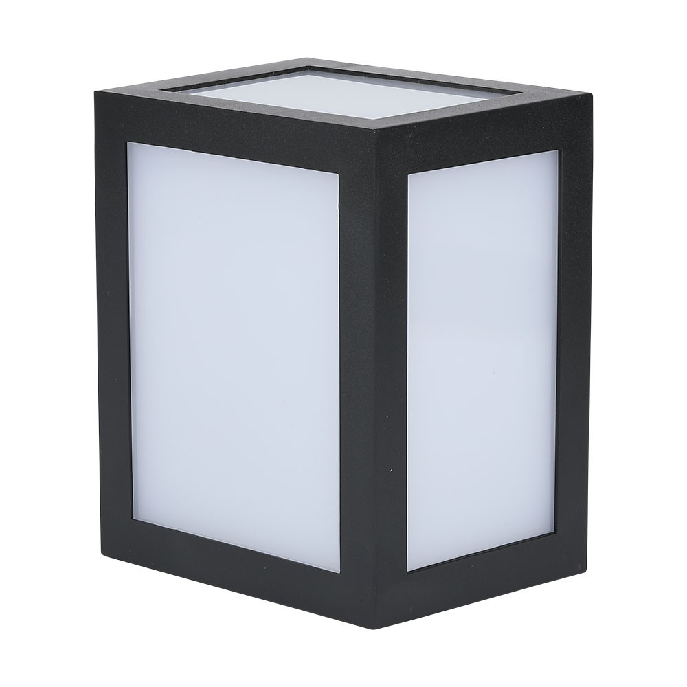 12w Væglampe   Led, 6400k, Sort Hus   Kulør : Kold fra V-tac