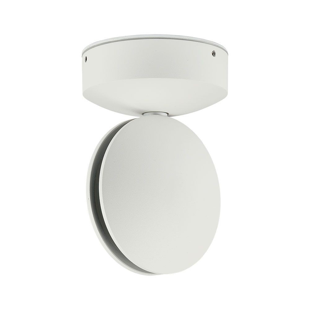 6w Væglampe   Led, 3000k, Ip65, Hvid Hus   Kulør : Varm fra V-tac