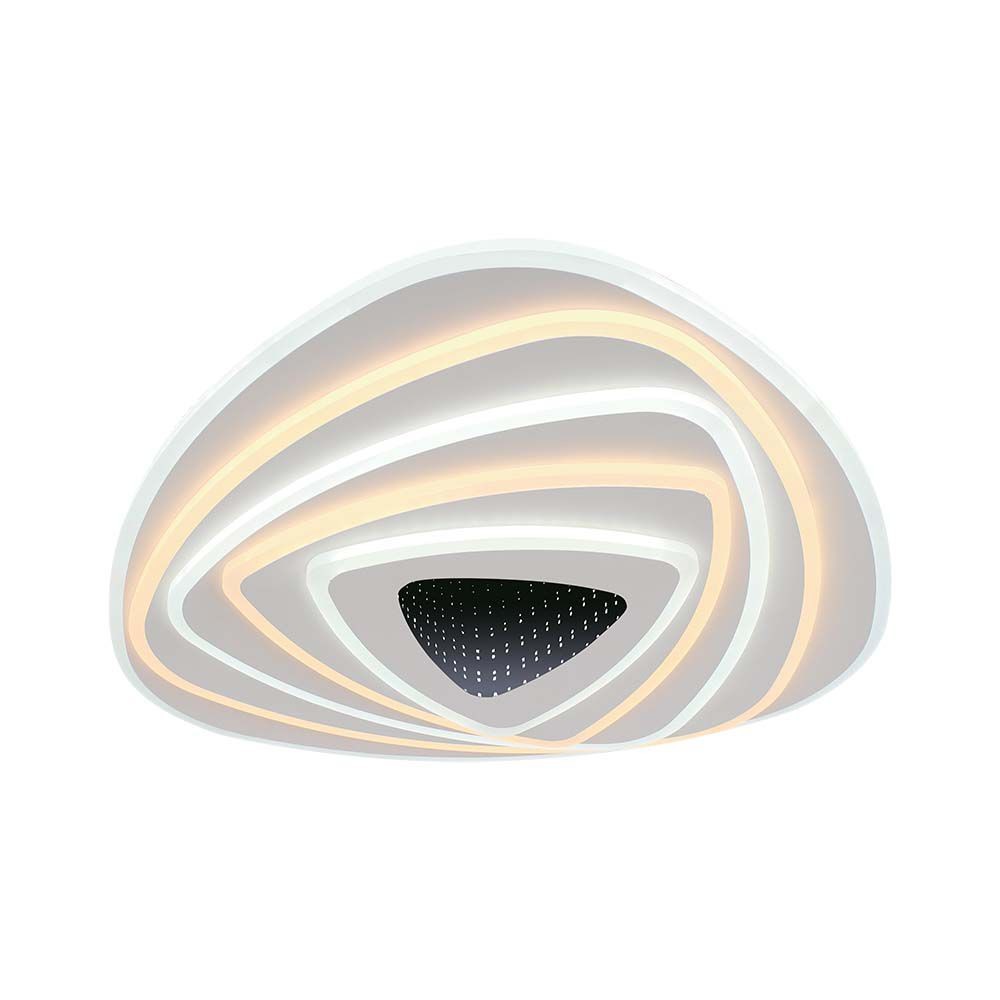 120w Led Smart Dekorativ Loftlampe   51x50x7cm, 3i1 Dæmpbar+fjernbetjening   Kulør : 3 I 1 fra V-tac